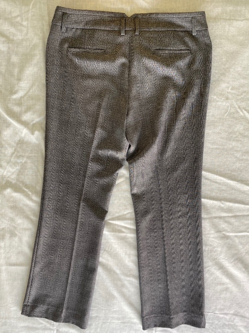 Amanda + Chelsea Straight Leg Trouser Black & Cream Tweed Sz 10 GUC